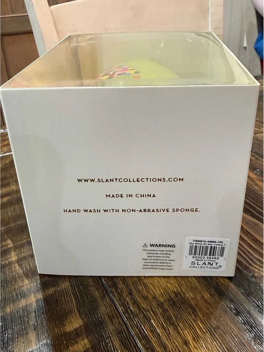 Slant Jumbo Stemless Wine Glass | Holds 1 Full Bottle of Wine (30 oz)
